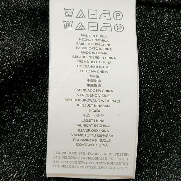 Michael Michael Kors Lace-Up Front Sweater Black Metallic Gold Accents Women's S - Picture 8 of 11